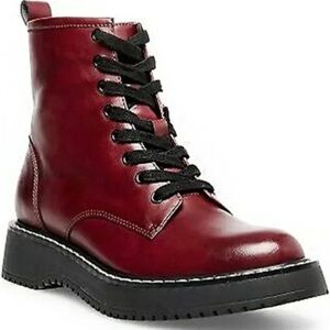 NWOT Madden Girl Kourtney Burgundy Combat Boots